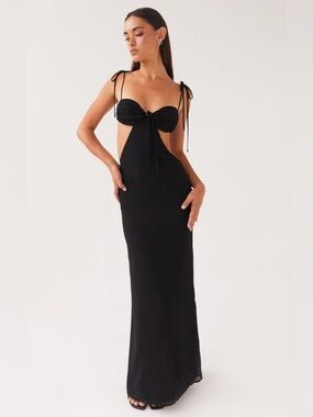 NWT Peppermayo Tyra Ruched Maxi Dress Size 12